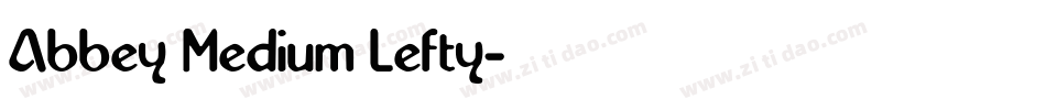 Abbey Medium Lefty字体转换